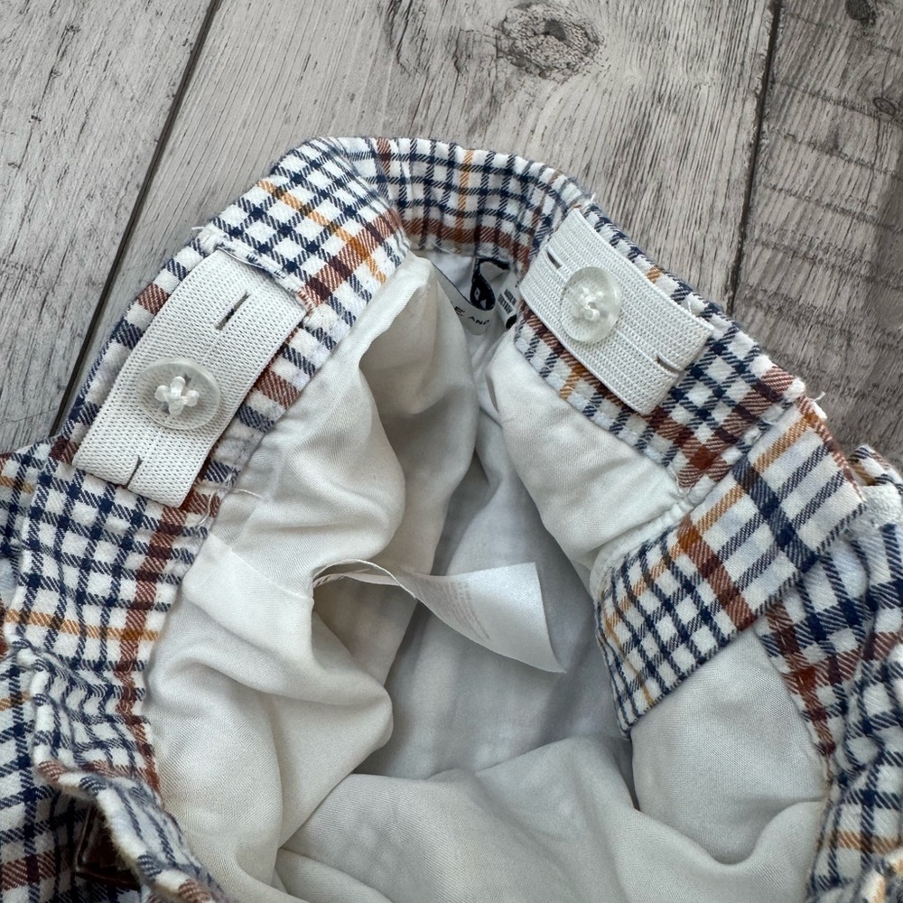 Janie & Jack Moonlight Blue Brown Plaid Schoolgirl Skirt Preppy Pleated 3 - Picture 6 of 9